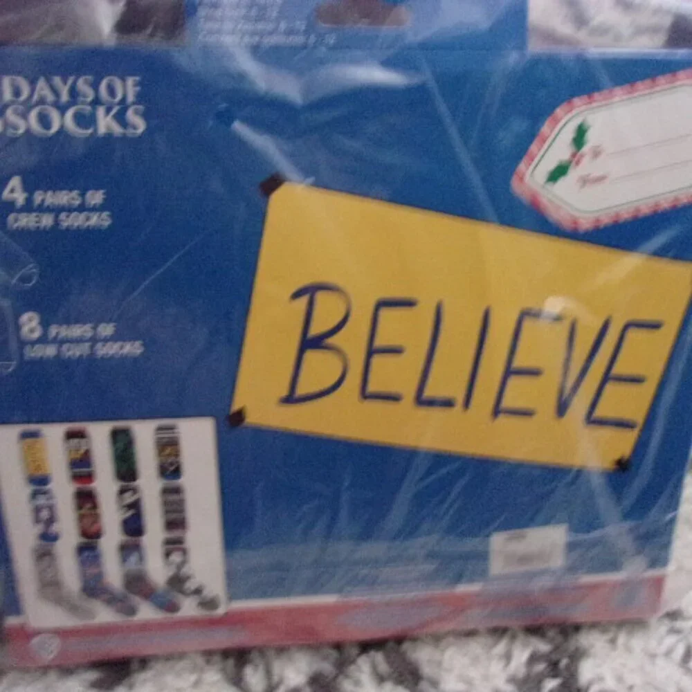 Ted Lasso Box of 12 Days Men's Various Styles & Colors Socks Shoe Size 6-12 New